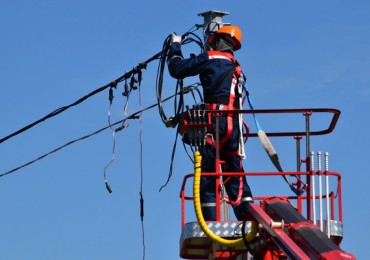 electrical technician at work