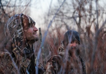 men hunting in the brush v2